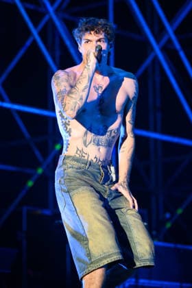 August 9, 2026, Marina Di Carrara, Massa Carrara, Italy: Riccardo Fabbriconi, aka Blanco, performs on his Tour Estate 2026 at the Vibe Summer Festival, Marina di Carrara, August 9, 2026. Marina Di Carrara Italy  - ZUMAa289 20260809_zia_a289_016 Copyright: xStefanoxDallexLuchex xAgfx