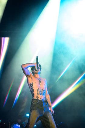 August 9, 2026, Marina Di Carrara, Massa Carrara, Italy: Riccardo Fabbriconi, aka Blanco, performs on his Tour Estate 2026 at the Vibe Summer Festival, Marina di Carrara, August 9, 2026. Marina Di Carrara Italy  - ZUMAa289 20260809_zia_a289_017 Copyright: xStefanoxDallexLuchex xAgfx