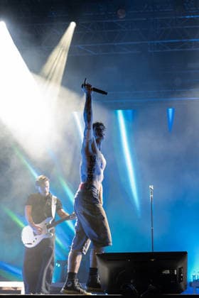 August 9, 2026, Marina Di Carrara, Massa Carrara, Italy: Riccardo Fabbriconi, aka Blanco, performs on his Tour Estate 2026 at the Vibe Summer Festival, Marina di Carrara, August 9, 2026. Marina Di Carrara Italy  - ZUMAa289 20260809_zia_a289_022 Copyright: xStefanoxDallexLuchex xAgfx