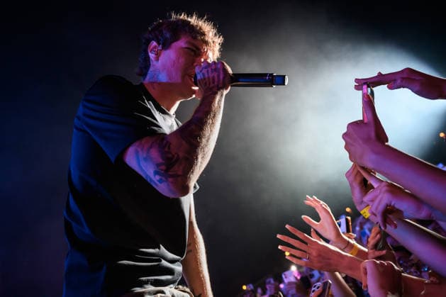 August 9, 2026, Marina Di Carrara, Massa Carrara, Italy: Riccardo Fabbriconi, aka Blanco, with his fans during the concert for the Tour Estate 2026 at the Vibe Summer Festival, Marina di Carrara, 09 08 2026 Marina Di Carrara Italy  - ZUMAa289 20260809_zia_a289_036 Copyright: xStefanoxDallexLuchex xAgfx