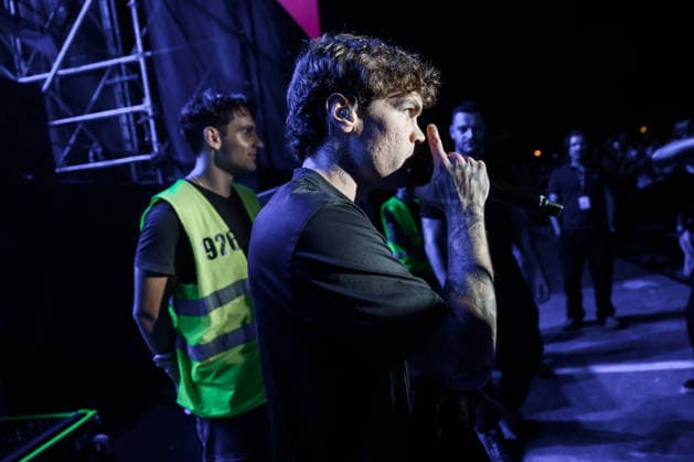 August 9, 2026, Marina Di Carrara, Massa Carrara, Italy: Riccardo Fabbriconi, aka Blanco, performs on his Tour Estate 2026 at the Vibe Summer Festival, Marina di Carrara, August 9, 2026. Marina Di Carrara Italy  - ZUMAa289 20260809_zia_a289_040 Copyright: xStefanoxDallexLuchex xAgfx
