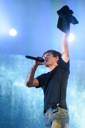 August 9, 2026, Marina Di Carrara, Massa Carrara, Italy: Riccardo Fabbriconi, aka Blanco, performs on his Tour Estate 2026 at the Vibe Summer Festival, Marina di Carrara, August 9, 2026. Marina Di Carrara Italy  - ZUMAa289 20260809_zia_a289_044 Copyright: xStefanoxDallexLuchex xAgfx