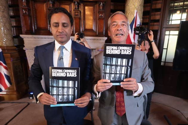 . 10 08 2026. London, United Kingdom. Reform UK Press Conference. Reform UK hold press conference in Westminster with Nigel Farage and Zia Yusuf.  xMartynxWheatleyx xi-Imagesx IIM-26940-0025
