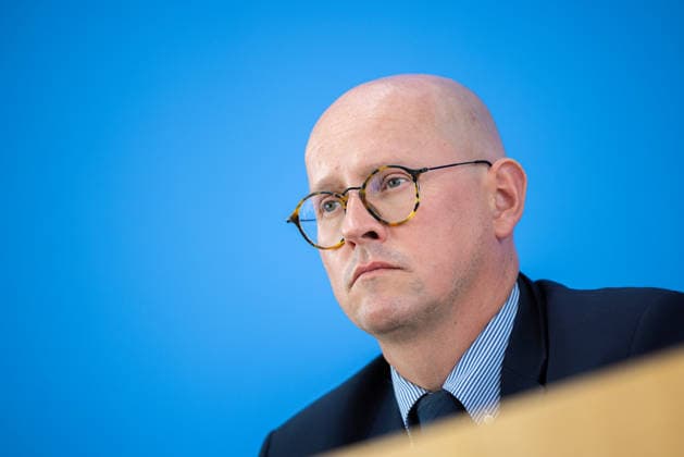 regierungspressekonferenz Deutschland, Berlin am 10. August 2026: Martin Giese, Sprecher des Auswärtigen Amts (AA) stellt sich in der Bundespressekonferenz den Fragen der Presse. *** German Government Press Conference, Berlin, August 10, 2026: Martin Giese, Spokesperson for the Federal Foreign Office (AA), answers questions from the press at the Federal Press Conference