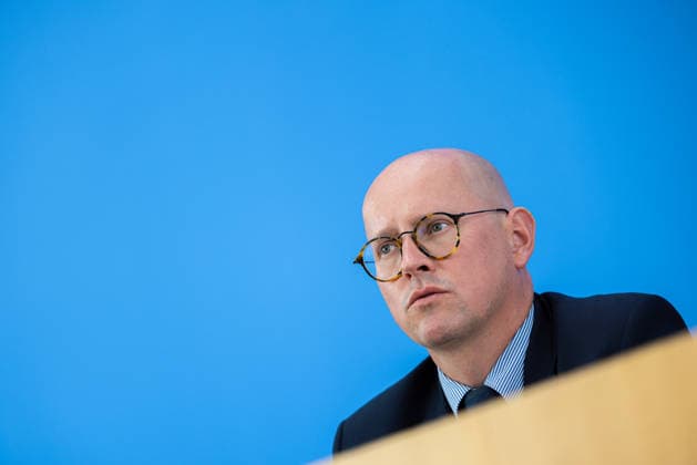 regierungspressekonferenz Deutschland, Berlin am 10. August 2026: Martin Giese, Sprecher des Auswärtigen Amts (AA) stellt sich in der Bundespressekonferenz den Fragen der Presse. *** German Government Press Conference, Berlin, August 10, 2026: Martin Giese, Spokesperson for the Federal Foreign Office (AA), answers questions from the press at the Federal Press Conference