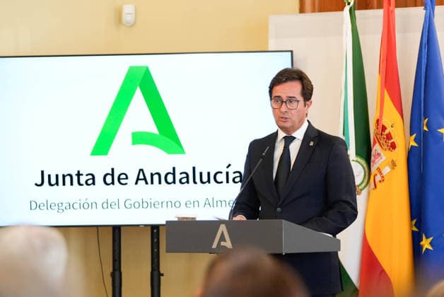 Inauguration of the Regional Delegates of the Andalusian Regional Government in the Province of Almería The provincial delegate of the Andalusian Regional Government in Almería, Francisco Góngora, speaks at the swearing-in ceremony for the regional delegates of the Andalusian Regional Government in Almería August 10, 2028, in Almería, Andalusia, Spain August 10, 2026 Marian Leó Almería, Andalusia, Spain Almería, Andalusia, Spain Spain  Copyright: xMarianxLeonx 7708510