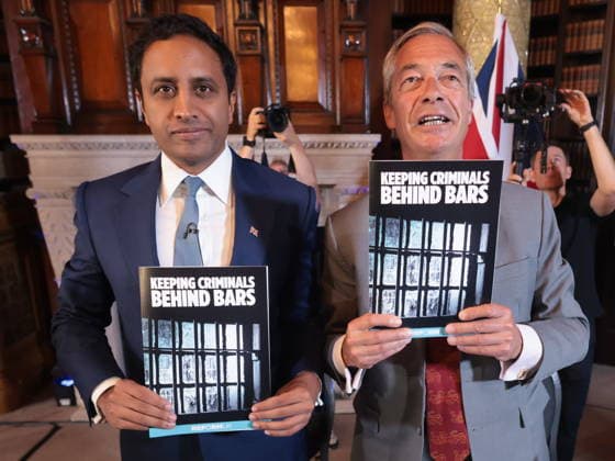 . 10 08 2026. London, United Kingdom. Reform UK Press Conference. Reform UK hold press conference in Westminster with Nigel Farage and Zia Yusuf.  xMartynxWheatleyx xi-Imagesx IIM-26940-0040