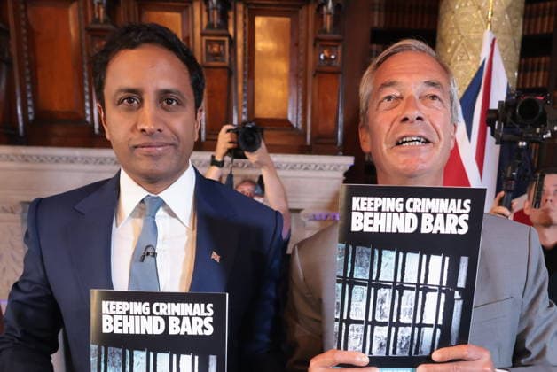 . 10 08 2026. London, United Kingdom. Reform UK Press Conference. Reform UK hold press conference in Westminster with Nigel Farage and Zia Yusuf.  xMartynxWheatleyx xi-Imagesx IIM-26940-0041