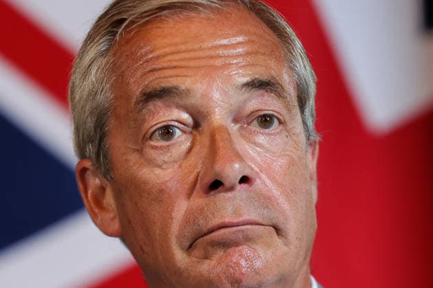 August 10, 2026, London, London, UK: London, UK. Reform UK leader Nigel Farage at a press conference in central London, setting out plans to remove foreign nationals from British prisons in a bid to ease overcrowding. London UK  - ZUMAl94_ 20260810_zaf_l94_020 Copyright: xDinendraxHariax