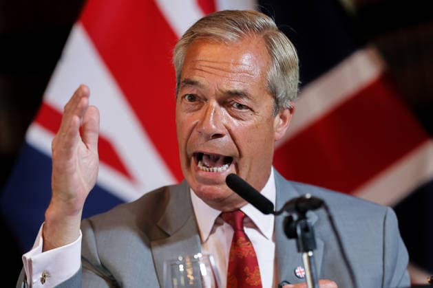 August 10, 2026, London, London, UK: London, UK. Reform UK leader Nigel Farage speaks at a press conference in central London, setting out plans to remove foreign nationals from British prisons in a bid to ease overcrowding. London UK  - ZUMAl94_ 20260810_zaf_l94_013 Copyright: xDinendraxHariax