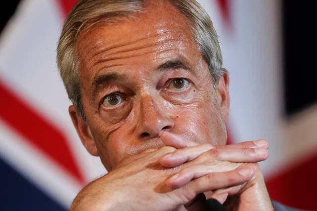 August 10, 2026, London, London, UK: London, UK. Reform UK leader Nigel Farage at a press conference in central London, setting out plans to remove foreign nationals from British prisons in a bid to ease overcrowding. London UK  - ZUMAl94_ 20260810_zaf_l94_017 Copyright: xDinendraxHariax