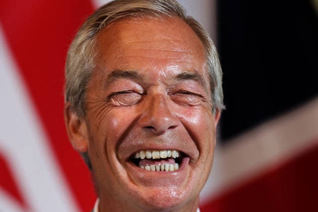 August 10, 2026, London, London, UK: London, UK. Reform UK leader Nigel Farage speaks at a press conference in central London, setting out plans to remove foreign nationals from British prisons in a bid to ease overcrowding. London UK  - ZUMAl94_ 20260810_zaf_l94_016 Copyright: xDinendraxHariax
