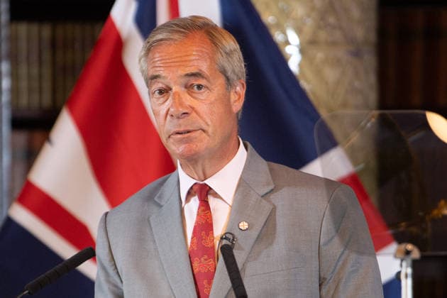 Reform UK Press Conference at The Royal Horseguards Hotel, London, UK - Mon 10 August 2026 Nigel Farage - Reform UK Leader speaks at a Reform UK Press Conference at The Royal Horseguards Hotel in London, England, UK on Monday 10 August, 2026., Credit:Justin Ng Avalon UK, England, London, The Royal Horseguards Hotel  Copyright: xJustinxNgx xAvalonx 1122073018