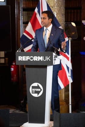 Reform UK Press Conference at The Royal Horseguards Hotel, London, UK - Mon 10 August 2026 Zia Yusuf - Reform Home Secretary speaks at a Reform UK Press Conference at The Royal Horseguards Hotel in London, England, UK on Monday 10 August, 2026., Credit:Justin Ng Avalon UK, England, London, The Royal Horseguards Hotel  Copyright: xJustinxNgx xAvalonx 1122073019