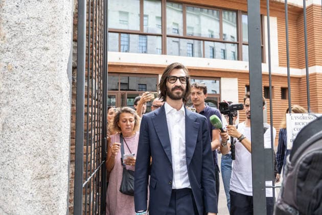 IPA87379481 - Milan, August 10, 2026, Courthouse on Via San Barnaba; pictured: Leonardo Maria Del Vecchio  Copyright: xFrancescoxEnriquezx xFrancescoxEnriquezx 87379481