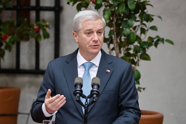 Santiago, August 10, 2026: President of the Republic José Antonio Kast presides over the signing of the constitutional reform bill as part of his Agenda Against Organized Crime and Terrorism (ACOT). Diego Martin Aton, Chile; Aton 1179470 jpeg  Copyright: DIEGOxMARTIN ATONxCHILE