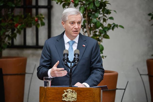Santiago, August 10, 2026: President of the Republic José Antonio Kast presides over the signing of the constitutional reform bill as part of his Agenda Against Organized Crime and Terrorism (ACOT). Diego Martin Aton, Chile; Aton 1179473 jpeg  Copyright: DIEGOxMARTIN ATONxCHILE