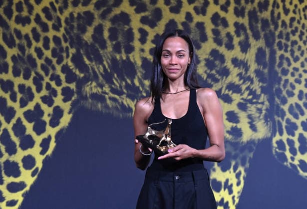 79th Locarno Film Festival - Zoe Saldana Receives Special Honorary Pardo - Switzerland Zoe Saldana receives the Special Honorary Pardo during the 79th Locarno Film Festival on August 10, 2026 in Locarno, Switzerland. Photo by Nick Zonna IPA ABACAPRESS.COM Locarno Switzerland  Copyright: xZonnaxNick IPA ABACAx