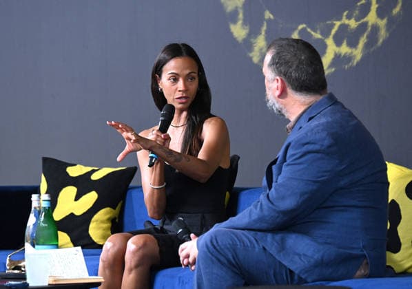 79th Locarno Film Festival - Zoe Saldana Receives Special Honorary Pardo - Switzerland Zoe Saldana receives the Special Honorary Pardo during the 79th Locarno Film Festival on August 10, 2026 in Locarno, Switzerland. Photo by Nick Zonna IPA ABACAPRESS.COM Locarno Switzerland  Copyright: xZonnaxNick IPA ABACAx