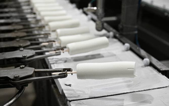 Russia Food Industry 9220032 10.08.2026 A view shows an ice cream production line at the Chistaya Liniya (Clean Line) plant, in Moscow Region, Russia. Maksim Blinov Sputnik Moscow region Russia  Copyright: xMaksimxBlinovx