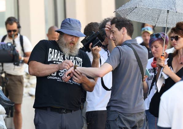 Zagreb, Croatia,100826 Filming of a movie about the war in Ukraine, directed by Doug Liman, outside the famous Hotel Esplanade in Zagreb, featuring Hollywood stars Sean Penn and Adrien Brody. Pictured: Adrien Brody. Photo: Ranko Suvar CROPIX Zagreb Croatia Copyright: xxRankoxSuvarx esplanade_film38a-100826