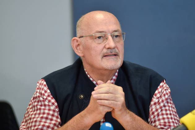 Die Landespressekonferenz der Saarländischen Parteien fand am Montag (10.08.2026) im Saarländischen Landtag in Saarbrücken statt. Im Bild: Christoph Schaufert, Stellvertretender Fraktionsvorsitzender der AfD. *** The Saarland State Press Conference of the Saarland political parties took place on Monday, August 10, 2026, at the Saarland State Parliament in Saarbrücken. Pictured is Christoph Schaufert, deputy parliamentary group leader of the AfD. bub