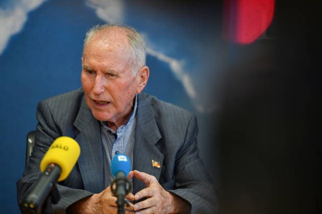 Die Landespressekonferenz der Saarländischen Parteien fand am Montag (10.08.2026) im Saarländischen Landtag in Saarbrücken statt. Im Bild: Josef Dörr Fraktionsvorsitzender der AfD. *** The Saarland State Press Conference of the Saarland political parties took place on Monday, August 10, 2026, at the Saarland State Parliament in Saarbrücken. Pictured: Josef Dörr, AfD parliamentary group leader. bub