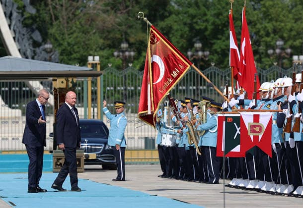 Turkish President Recep Tayyip Erdogan ANKARA, TURKIYE - AUGUST 10 : (----EDITORIAL USE ONLY - MANDATORY CREDIT - TURKISH PRESIDENCY MURAT KULA HANDOUT - NO MARKETING NO ADVERTISING CAMPAIGNS - DISTRIBUTED AS A SERVICE TO CLIENTS----) Turkish President Recep Tayyip Erdogan welcomes Austrian Chancellor Christian Stocker with an official ceremony at the Presidential Complex in Ankara, Turkiye on August 10, 2026. TUR Presidency Murat Kula Anadolu Ankara Turkey. Editorial use only. Please get in touch for any other usage.  Copyright: x2026xAnadoluxTURxPresidencyx xMuratxKulax