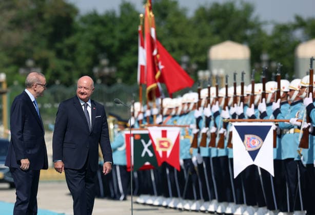 Turkish President Recep Tayyip Erdogan ANKARA, TURKIYE - AUGUST 10 : (----EDITORIAL USE ONLY - MANDATORY CREDIT - TURKISH PRESIDENCY MURAT KULA HANDOUT - NO MARKETING NO ADVERTISING CAMPAIGNS - DISTRIBUTED AS A SERVICE TO CLIENTS----) Turkish President Recep Tayyip Erdogan welcomes Austrian Chancellor Christian Stocker with an official ceremony at the Presidential Complex in Ankara, Turkiye on August 10, 2026. TUR Presidency Murat Kula Anadolu Ankara Turkey. Editorial use only. Please get in touch for any other usage.  Copyright: x2026xAnadoluxTURxPresidencyx xMuratxKulax