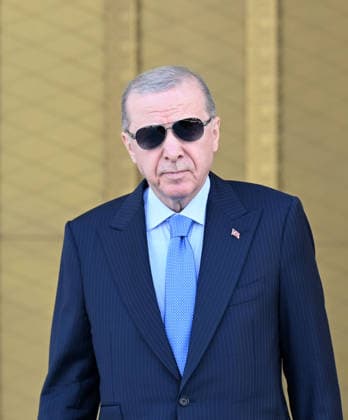 Recep Tayyip Erdogan - Christian Stocker meeting in Ankara ANKARA, TURKIYE - AUGUST 10 : Turkish President Recep Tayyip Erdogan welcomes Austrian Chancellor Christian Stocker (not seen) with an official ceremony at the Presidential Complex in Ankara, Turkiye on August 10, 2026. Mehmet Ali Ozcan Anadolu Ankara Turkey. Editorial use only. Please get in touch for any other usage.  Copyright: x2026xAnadoluxMehmetxAlixOzcanx