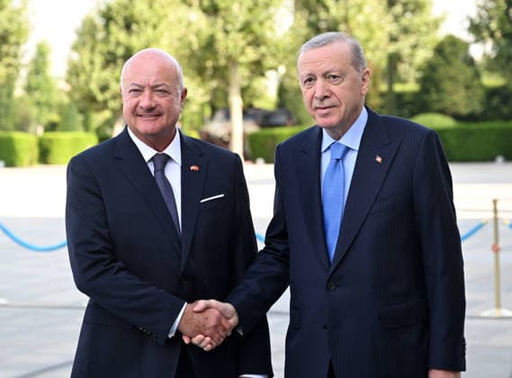 Recep Tayyip Erdogan - Christian Stocker meeting in Ankara ANKARA, TURKIYE - AUGUST 10 : Turkish President Recep Tayyip Erdogan welcomes Austrian Chancellor Christian Stocker with an official ceremony at the Presidential Complex in Ankara, Turkiye on August 10, 2026. Mehmet Ali Ozcan Anadolu Ankara Turkey. Editorial use only. Please get in touch for any other usage.  Copyright: x2026xAnadoluxMehmetxAlixOzcanx