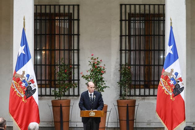 Santiago, August 10, 2026: President of the Republic José Antonio Kast presides over the signing of the constitutional reform bill as part of his Agenda Against Organized Crime and Terrorism (ACOT). Diego Martin Aton, Chile; Aton 1179535 jpeg  Copyright: DIEGOxMARTIN ATONxCHILE