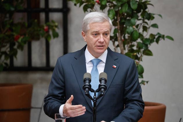 Santiago, August 10, 2026: President of the Republic José Antonio Kast presides over the signing of the constitutional reform bill as part of his Agenda Against Organized Crime and Terrorism (ACOT). Diego Martin Aton, Chile; Aton 1179541 jpeg  Copyright: DIEGOxMARTIN ATONxCHILE