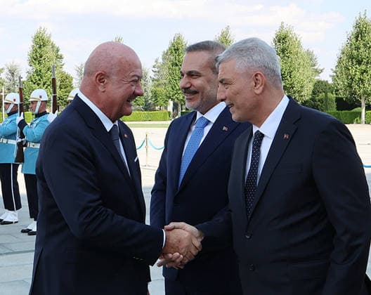 Turkish president receives Austrian chancellor during official Ankara visit Turkish President Recep Tayyip Erdogan receives Austrian Chancellor Christian Stocker at the Presidential Complex in Ankara, Turkey, during an official visit, on August 10, 2026. Photo by Turkish presidency apaimages Istanbul Istanbul Turkey 100826_Turkey_TPO_00(10) Copyright: xapaimagesxTurkishxpresidencyx xapaimagesx