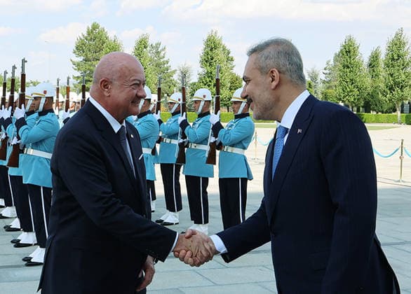 Turkish president receives Austrian chancellor during official Ankara visit Turkish President Recep Tayyip Erdogan receives Austrian Chancellor Christian Stocker at the Presidential Complex in Ankara, Turkey, during an official visit, on August 10, 2026. Photo by Turkish presidency apaimages Istanbul Istanbul Turkey 100826_Turkey_TPO_00(9) Copyright: xapaimagesxTurkishxpresidencyx xapaimagesx