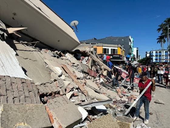 At least 18 killed as magnitude 7.4 earthquake hits Colombia PEREIRA, COLOMBIA - AUGUST 10: People gather in the streets after a powerful earthquake struck Colombia, killing at least 18 people and causing damage in Pereira, Colombia, on August 10, 2026. The earthquake was felt across much of the country, with authorities continuing to assess the extent of the damage and possible additional casualties. Alexis Munera Anadolu Pereira Colombia. Editorial use only. Please get in touch for any other usage.  Copyright: x2026xAnadoluxAlexisxMunerax