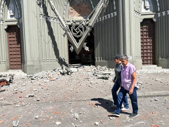 At least 18 killed as magnitude 7.4 earthquake hits Colombia PEREIRA, COLOMBIA - AUGUST 10: People gather in the streets after a powerful earthquake struck Colombia, killing at least 18 people and causing damage in Pereira, Colombia, on August 10, 2026. The earthquake was felt across much of the country, with authorities continuing to assess the extent of the damage and possible additional casualties. Alexis Munera Anadolu Pereira Colombia. Editorial use only. Please get in touch for any other usage.  Copyright: x2026xAnadoluxAlexisxMunerax