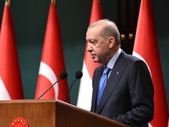 Recep Tayyip Erdogan - Christian Stocker hold joint press conference in Ankara ANKARA, TURKIYE - AUGUST 10: Turkish President Recep Tayyip Erdogan makes a speech as he holds a joint press conference with Austrian Chancellor Christian Stocker (not seen) following their meeting at the Presidential Complex in Ankara, Turkiye, on August 10, 2026. Mehmet Ali Ozcan Anadolu Ankara Turkey. Editorial use only. Please get in touch for any other usage.  Copyright: x2026xAnadoluxMehmetxAlixOzcanx
