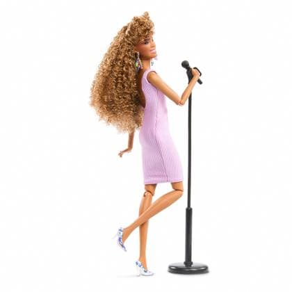 Whitney Houston celebrated with her own Barbie doll Whitney Houston is being celebrated with her own Barbie doll., , The first-ever Barbie of the late singer was released on Sunday (AUGUST 9), on what would have been her 63rd birthday., , The Barbie Signature Whitney Houston Doll recreates Whitney’s look in the 1987 music video for her huge hit I Wanna Dance with Somebody (Who Loves Me) ., , The doll is styled in a replica of the purple tank dress with drop earrings and Whitney’s vibrant eye makeup, and comes complete with a microphone stand., , Mattel says the doll celebrates Whitney’s record-breaking career, legacy and timeless music that inspired generations of artists and continues to resonate with fans around the world. , , It is now  Copyright: xThexMegaxAgencyxMattelxInc. Megax