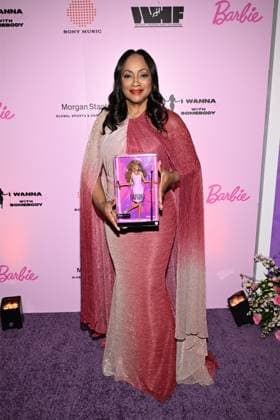 Whitney Houston Barbie doll unveiled by her sister-in-law and former manager Pat Houston at the Fifth Legacy of Love Gala in Atlanta on August 8 The first-ever Whitney Houston Barbie doll was unveiled by her sister-in-law and former manager Pat Houston, who revealed it was 20 years in the making., , Pat, who is also executor of the late singer’s estate, unveiled the doll at the Fifth Legacy of Love Gala, an annual event hosted by the Whitney E. Houston Legacy Foundation, in Atlanta on Saturday (AUGUST 8)., , The Barbie Signature Whitney Houston Doll recreates Whitney’s look in the 1987 music video for her huge hit I Wanna Dance with Somebody (Who Loves Me) ., , Pat worked closely with the Barbie design team to help shape the doll’s look, f  Copyright: xThexMegaxAgencyxDerekxWhitexforxMattelxInc Megax