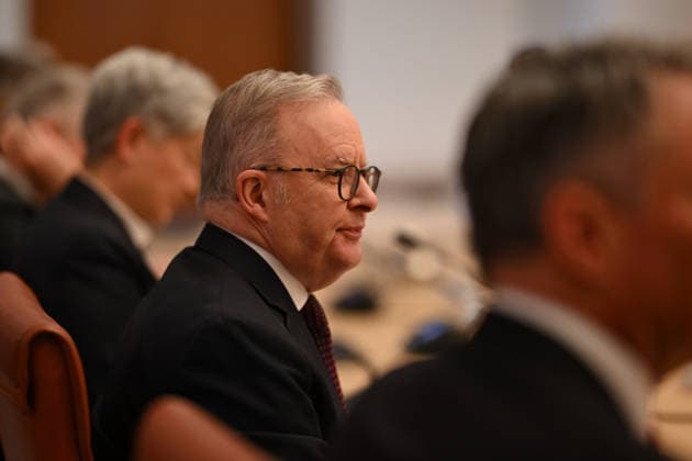 TO LAM AUSTRALIA VISIT, Australian Prime Minister Anthony Albanese listens to Vietnam General Secretary and President To Lam during a bilateral meeting at Parliament House in Canberra, Tuesday, August 11, 2026. Vietnam s president is visiting Australia for the first time. ( NO ARCHIVING CANBERRA AUSTRALIAN CAPITAL TERRITORY AUSTRALIA  Copyright: xLUKASxCOCHx 20260811172375598904