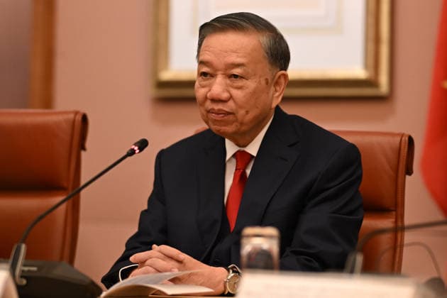 TO LAM AUSTRALIA VISIT, Vietnam General Secretary and President To Lam addresses Australian Prime Minister Anthony Albanese during a bilateral meeting at Parliament House in Canberra, Tuesday, August 11, 2026. Vietnam s president is visiting Australia for the first time. ( NO ARCHIVING CANBERRA AUSTRALIAN CAPITAL TERRITORY AUSTRALIA  Copyright: xLUKASxCOCHx 20260811143407728295