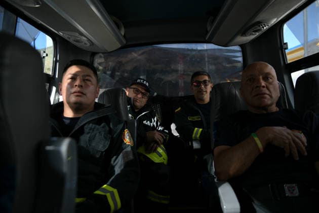 August 10, 2026, Pasto, Narino, Colombia: The USARCOL 20 team, composed of 22 firefighters, departed from Pasto, Narino, to the city of Cali to join rescue operations following the earthquake that struck Colombia today. August 10, 2026. Pasto Colombia - ZUMAvp1_ 20260810_zia_vp1_050 Copyright: xCamiloxErassox