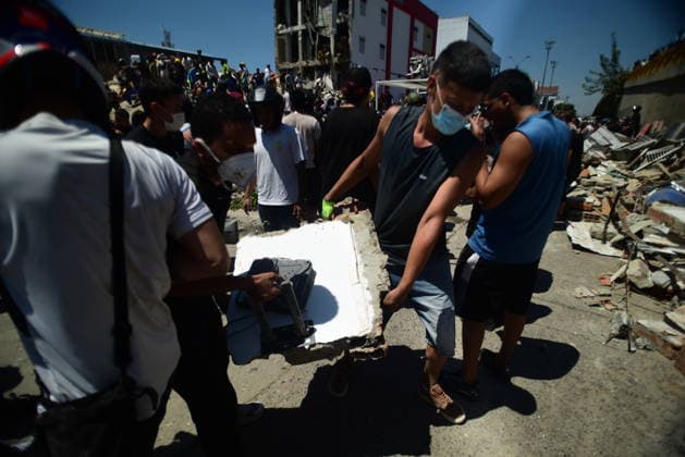 At least 111 killed after magnitude 7.4 earthquake strikes Colombia CALI, COLOMBIA - AUGUST 10: Emergency crews carry out search, rescue and evacuation operations across Cali after a magnitude 7.4 earthquake struck western Colombia, on August 10, 2026 in Cali, Colombia. Preliminary reports indicate that several structures collapsed, buildings and roads were damaged, and some public services were temporarily disrupted. Hospitals activated emergency plans to treat the injured, while technical teams began assessing damaged buildings as authorities warned residents to avoid unsafe structures and remain alert for aftershocks. Edwin Rodriguez Pipicano Anadolu Cali Colombia. Editorial use only. Please get in touch for any other usage.  Copyright: x2026xAnadoluxEdwinxRodriguezxPipicanox