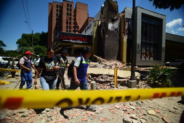111 killed, 87 injured as magnitude 7.4 earthquake strikes Colombia CALI, COLOMBIA - AUGUST 10: Emergency crews carry out search, rescue and evacuation operations across Cali after a magnitude 7.4 earthquake struck western Colombia, on August 10, 2026 in Cali, Colombia. Preliminary reports indicate that several structures collapsed, buildings and roads were damaged, and some public services were temporarily disrupted. Hospitals activated emergency plans to treat the injured, while technical teams began assessing damaged buildings as authorities warned residents to avoid unsafe structures and remain alert for aftershocks. Edwin Rodriguez Pipicano Anadolu Cali Colombia. Editorial use only. Please get in touch for any other usage.  Copyright: x2026xAnadoluxEdwinxRodriguezxPipicanox