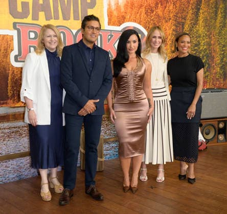 BURBANK, USA, August 10, 2026—Debra O Connell, Asad Ayaz, Demi Lovato, Dana Walden and Ayo Davis at the world premiere of Disney’s *Camp Rock 3* at the Walt Disney Studio Lot. Photo by Paul Smith, Featureflash 458817, August 10, 2026, Burbank, CA  Copyright: xPaulxSmithx xFeaturesxFlashx xStarfacex STAR_458817_047