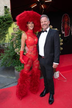 Micaela Schaefer mit Freund Dirk Wiemer bei KATJA™S LUCKY NUMBER 30 - KATJA KRASAVICE FEIERT IHREN 30. GEBURTSTAG im Ballhaus Berlin in Berlin am 10.08.2026 *** Micaela Schaefer with her boyfriend Dirk Wiemer at KATJA™ S LUCKY NUMBER 30: KATJA KRASAVICE CELEBRATES HER 30TH BIRTHDAY at Ballhaus Berlin in Berlin on August 10, 2026
