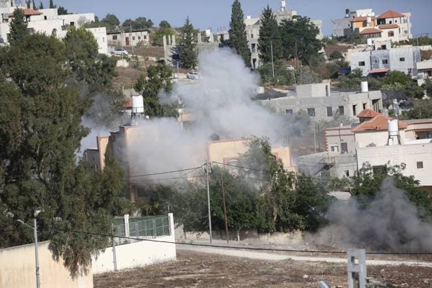 August 11, 2026, West Bank: TELL, WEST BANK Ã¢â‚¬ AUGUST 11, 2026: Smoke rises after a house was destroyed in the town of Tell, west of Nablus, in the occupied West Bank, on August 11, 2026. West Bank  - ZUMAq101 20260811_zna_q101_015 Copyright: xNedalxShtiehx