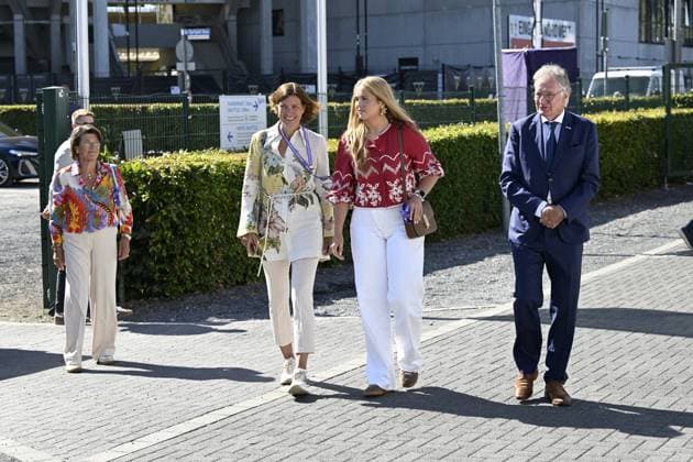 Aken, The Netherlands, 2026-08-11 11:04:04 AACHEN, 11-08-2026, Allianz Park Princess of Orange Princess Amalia attends the opening of the 2026 FEI World Championships in Aachen. The FEI World Championships is a large-scale global equestrian event where world titles are contested in all six equestrian disciplines: dressage, eventing, driving, para-dressage, show jumping, and vaulting. This year, the event is being organized in Aachen, which, like Rotterdam, is known for its Concours Hippique International Officiel (CHIO), and takes place at Allianz Park. PHOTO: NLBeeld Patrick van Emst Credit: NL Beeld Patrick van Emst  Copyright: xx x