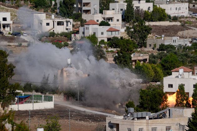 Israeli army blows up Palestinian man s home weeks after his killing in West Bank NABLUS, WEST BANK, PALESTINE - AUGUST 11: Israeli forces demolish the home of Palestinian Farouk Ramadan using explosives in the village of Tell, Nablus, in the West Bank, on August 11, 2026. Ramadan was killed on July 24 while resisting a raid on his village by Israeli settlers who seized Palestinian land. Issam Rimawi Anadolu Nablus West Bank. Editorial use only. Please get in touch for any other usage.  Copyright: x2026xAnadoluxIssamxRimawix